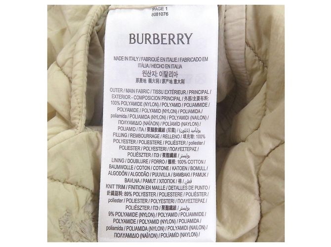 Jersey de poliamida acolchada Burberry Beige - vista 7
