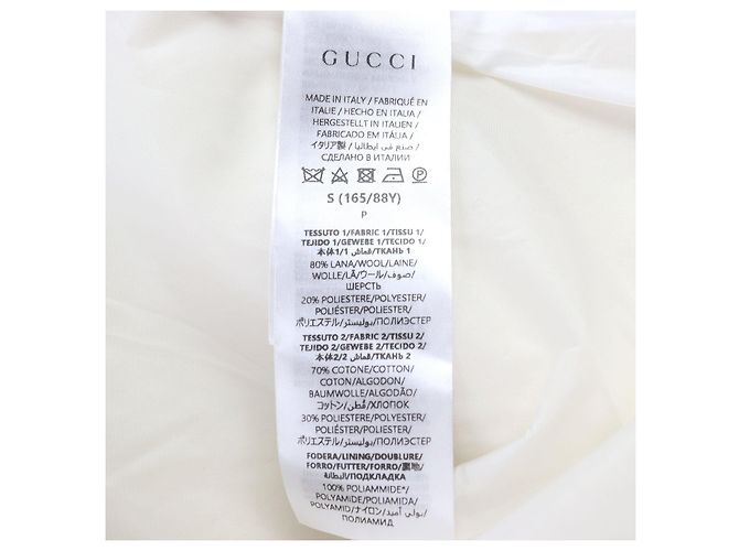 Blouson de lana Gucci GG Intarsia Beige - vista 11