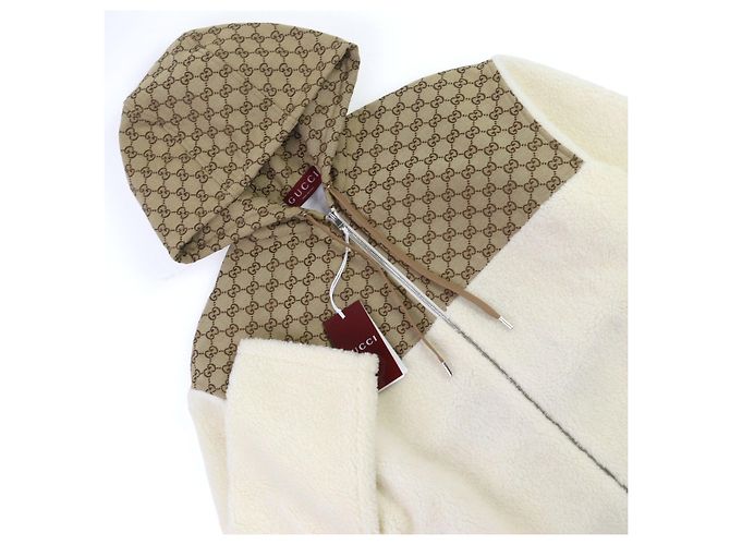 Blouson de lana Gucci GG Intarsia Beige - vista 2