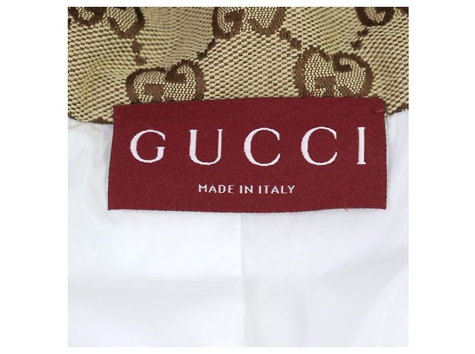Blouson de lana Gucci GG Intarsia Beige - vista 9