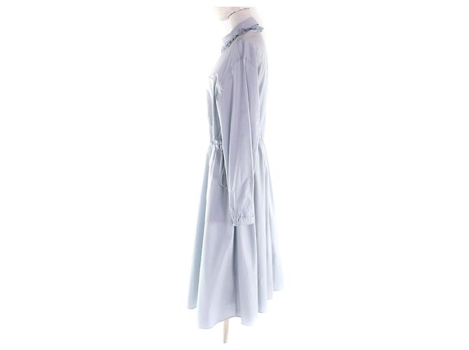 Vestido de algodón Hermès 38 Azul Azul claro - vista 2