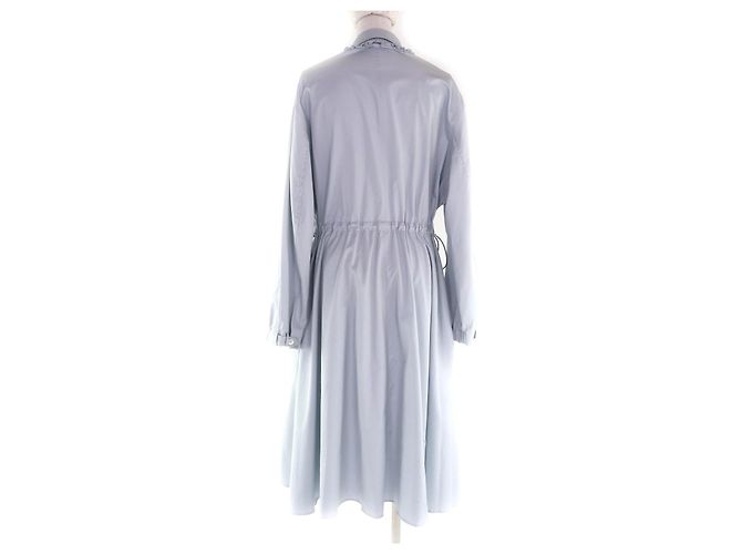 Vestido de algodón Hermès 38 Azul Azul claro - vista 3
