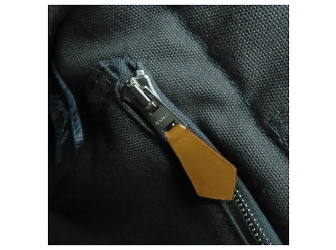Borsa Tote Hermès Fool Toe PM in cotone Marrone - vista 9