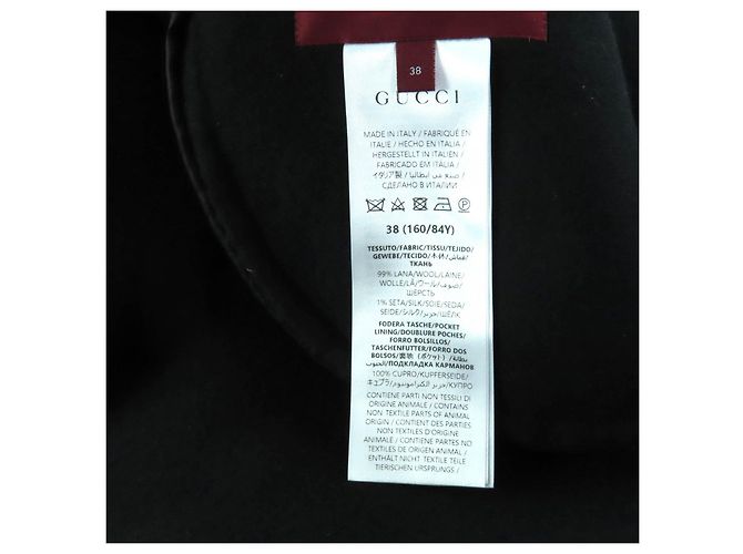 Abrigo de lana Gucci Negro - vista 12
