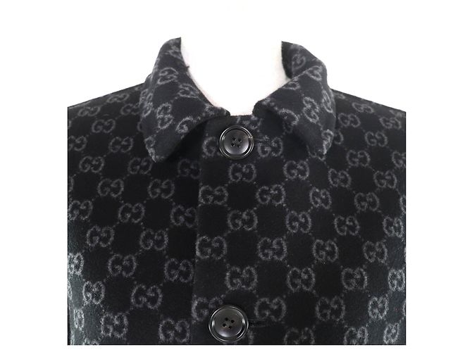 Abrigo de lana Gucci Negro - vista 4