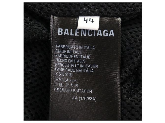 Giacca in pile Balenciaga con logo ricamato e doppia zip Nero - vista 10