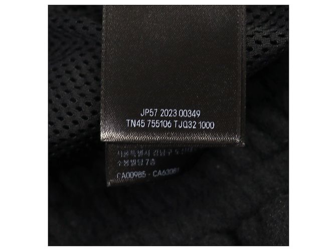 Giacca in pile Balenciaga con logo ricamato e doppia zip Nero - vista 11