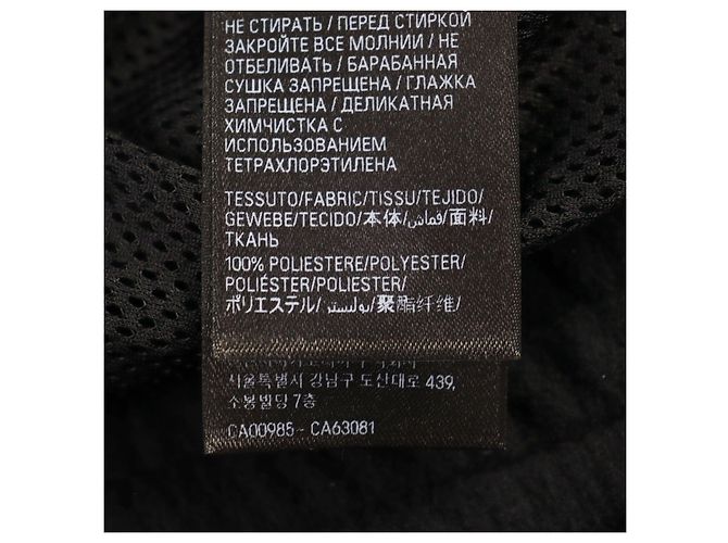 Giacca in pile Balenciaga con logo ricamato e doppia zip Nero - vista 12