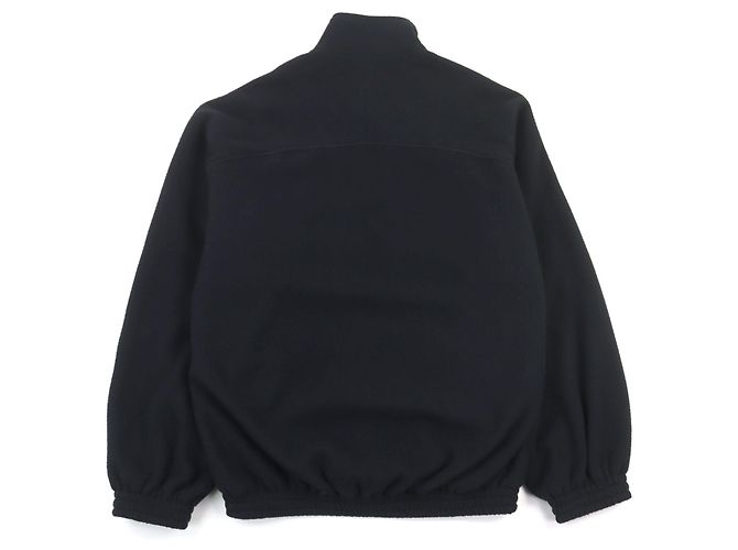 Giacca in pile Balenciaga con logo ricamato e doppia zip Nero - vista 4
