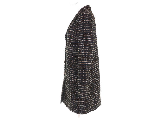 Dolce & Gabbana Abrigo de tweed con estampado de leopardo Dolce&Gabbana Negro - vista 2