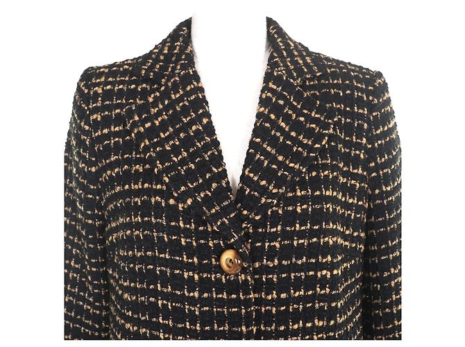 Dolce & Gabbana Abrigo de tweed con estampado de leopardo Dolce&Gabbana Negro - vista 4