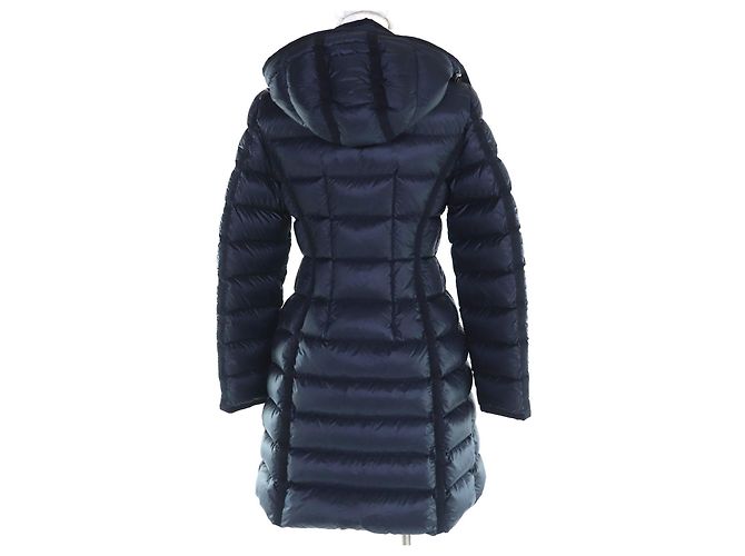 Abrigo de plumón de nailon MONCLER HERMINE Azul Azul marino - vista 3