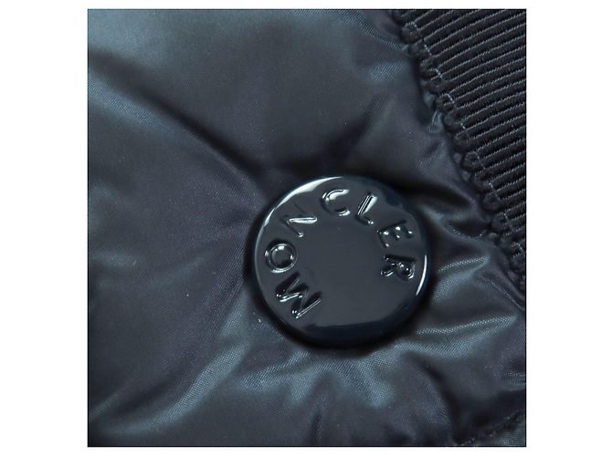 Abrigo de plumón de nailon MONCLER HERMINE Azul Azul marino - vista 7
