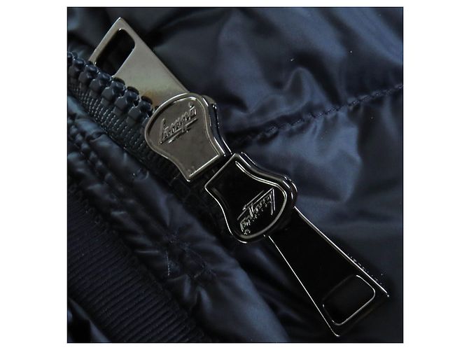 Abrigo de plumón de nailon MONCLER HERMINE Azul Azul marino - vista 9