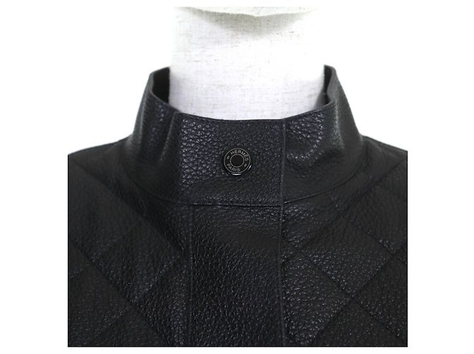 Chaqueta de piel Dearskin Hermès Negro - vista 4