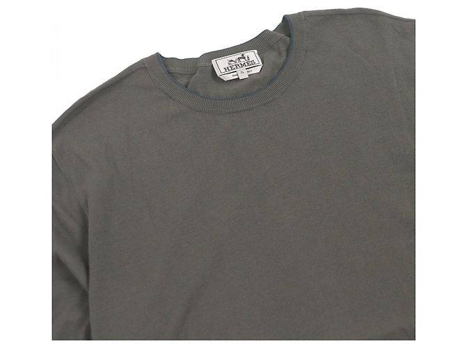 T-shirt Hermès em algodão de manga curta, design docking, XL Bege Caqui - vista 2
