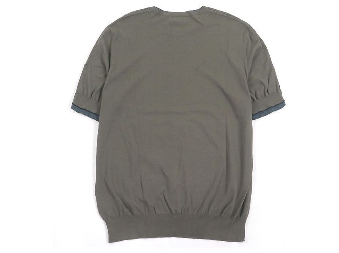 T-shirt Hermès em algodão de manga curta, design docking, XL Bege Caqui - vista 3