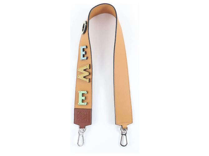 Tracolla in pelle Anagram Loewe Marrone - vista 2