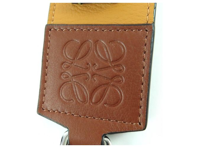 Tracolla in pelle Anagram Loewe Marrone - vista 6
