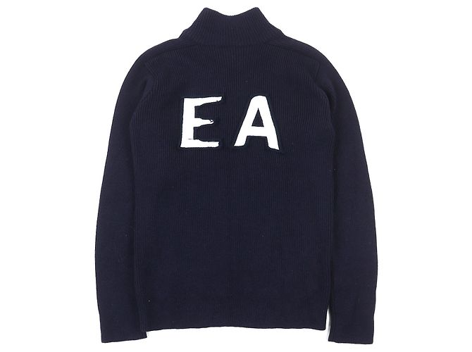 Emporio Armani Wollstrick-Pullover mit Stehkragen und Reißverschluss - Ansicht 2
