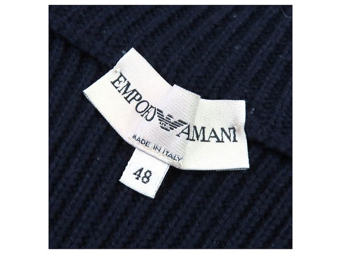 Emporio Armani Wollstrick-Pullover mit Stehkragen und Reißverschluss - Ansicht 6