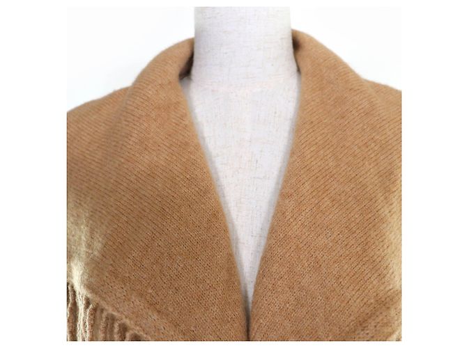 Abrigo cardigan de lana tejida Max Mara Beige Camello - vista 4