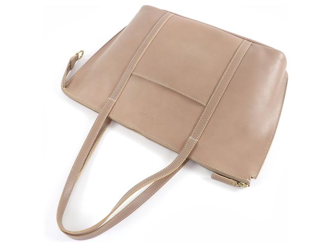 Autre Marque Felisi All Leather Tote Bag Beige - Ansicht 4