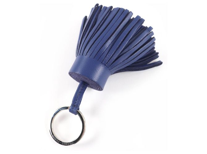 Ring Hermès Portachiavi Hermes Carmen Bag Charm Blu - vista 3