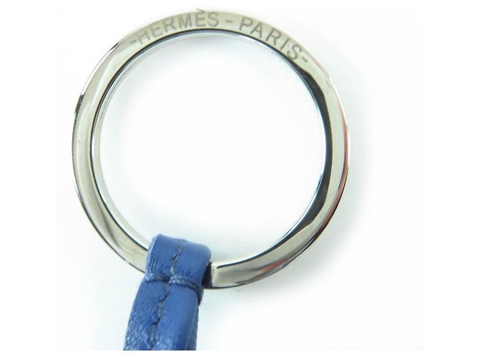 Ring Hermès Portachiavi Hermes Carmen Bag Charm Blu - vista 5