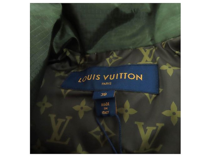 Chaleco de nailon con plumón Louis Vuitton Verde - vista 11