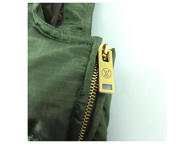 Chaleco de nailon con plumón Louis Vuitton Verde - vista 9