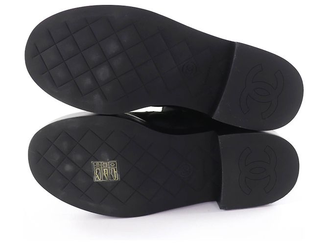 Chanel COCO Mark gesteppte Leder- Stiefeletten Schwarz - Ansicht 7