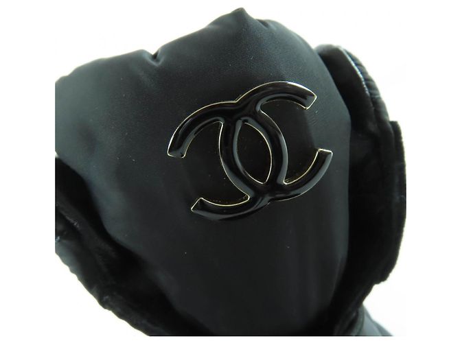 Chanel COCO Mark gesteppte Leder- Stiefeletten Schwarz - Ansicht 9