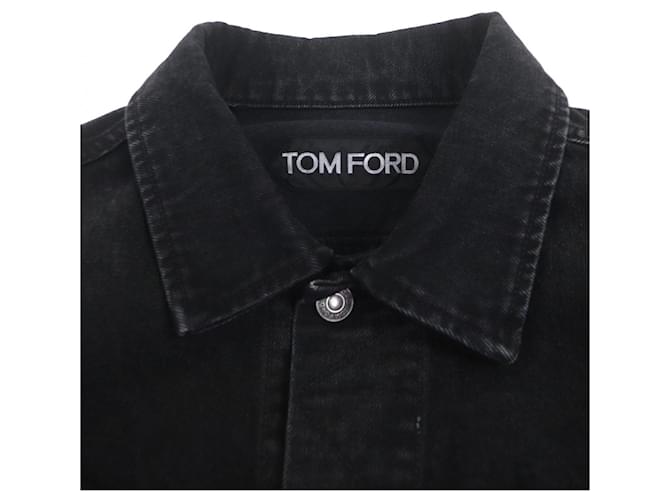 Chaqueta de algodón denim TOM FORD Negro - vista 2