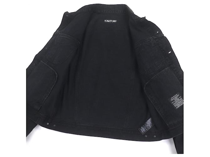 Chaqueta de algodón denim TOM FORD Negro - vista 4