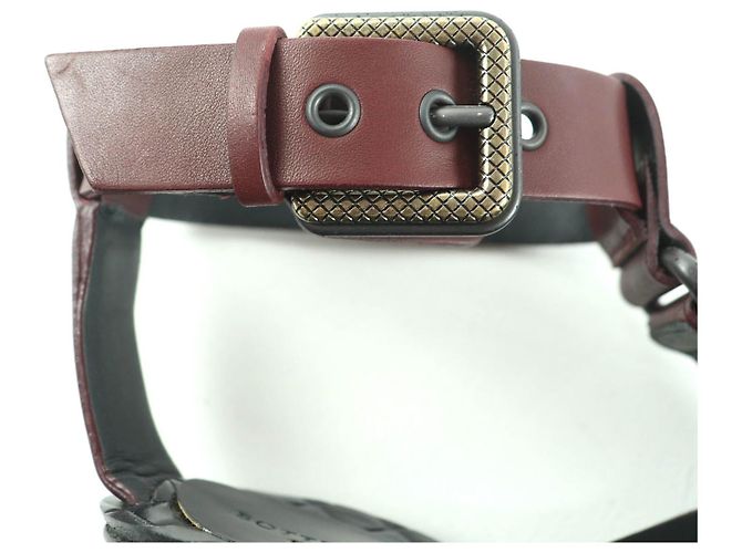 Sandali in pelle Bottega Veneta Marrone - vista 10