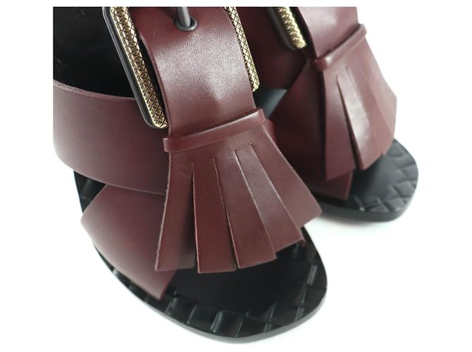 Sandali in pelle Bottega Veneta Marrone - vista 8