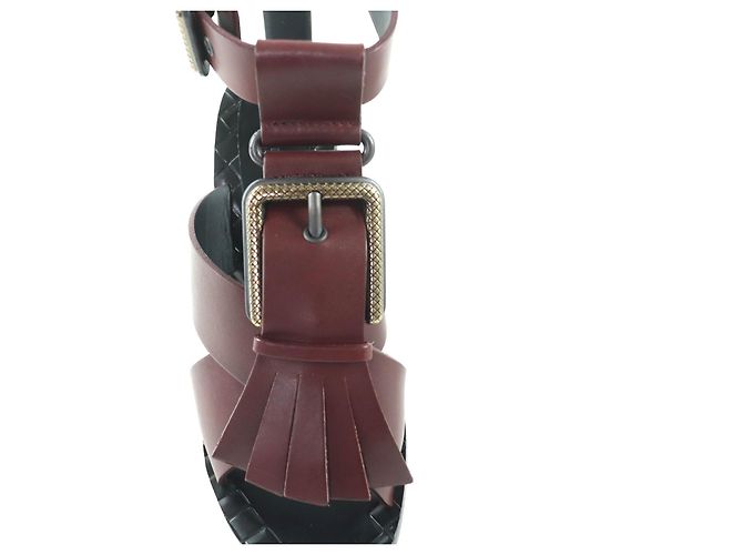 Sandali in pelle Bottega Veneta Marrone - vista 9