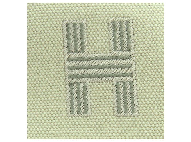 Hermès Borsa a mano Hermes Bride a Brac GM in cotone Bianco Crudo - vista 8