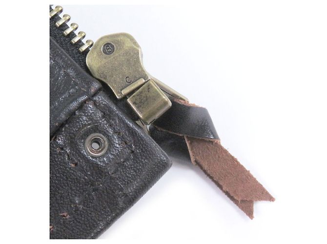Autre Marque Chaqueta de cuero de caballo LEATHER BOMU Horsehide Negro - vista 5