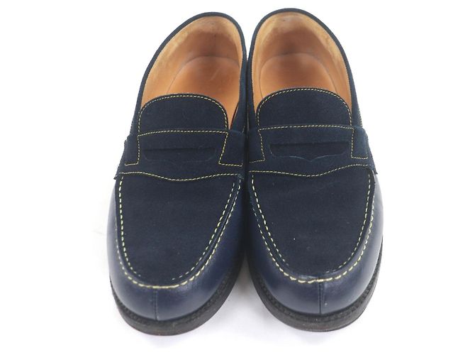 Autre Marque Mocassini in pelle Signature J.M WESTON Blu Blu navy - vista 3