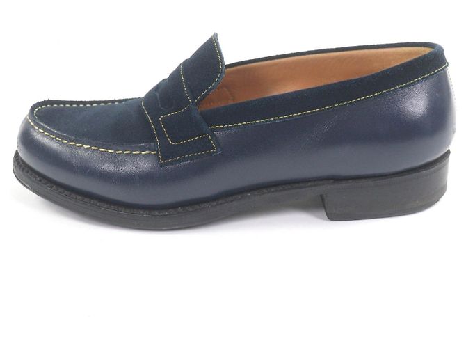Autre Marque Mocassini in pelle Signature J.M WESTON Blu Blu navy - vista 4