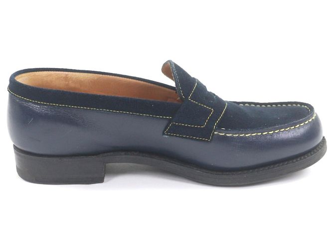 Autre Marque Mocassini in pelle Signature J.M WESTON Blu Blu navy - vista 5