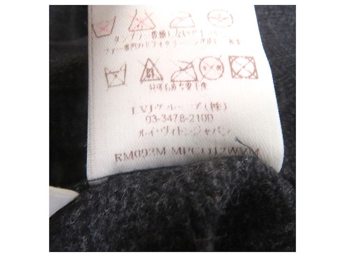Abrigo Duffel Louis Vuitton de lana y piel de zorro Castaño - vista 11