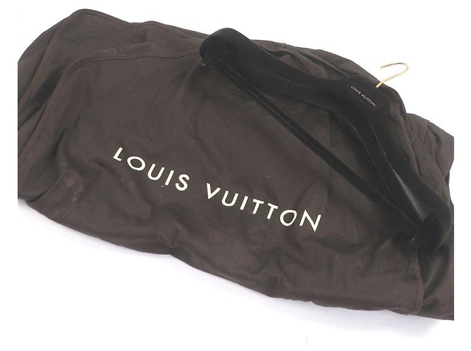Abrigo Duffel Louis Vuitton de lana y piel de zorro Castaño - vista 12