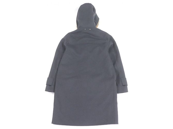 Abrigo Duffel Louis Vuitton de lana y piel de zorro Castaño - vista 4