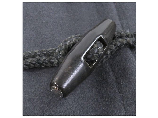 Abrigo Duffel Louis Vuitton de lana y piel de zorro Castaño - vista 5