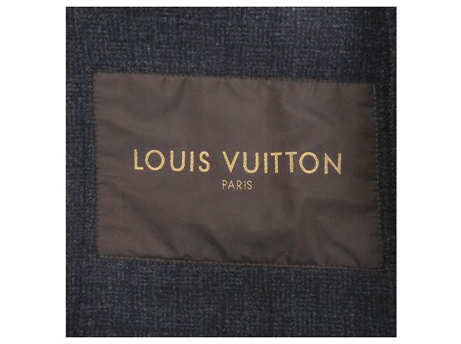 Abrigo Duffel Louis Vuitton de lana y piel de zorro Castaño - vista 7