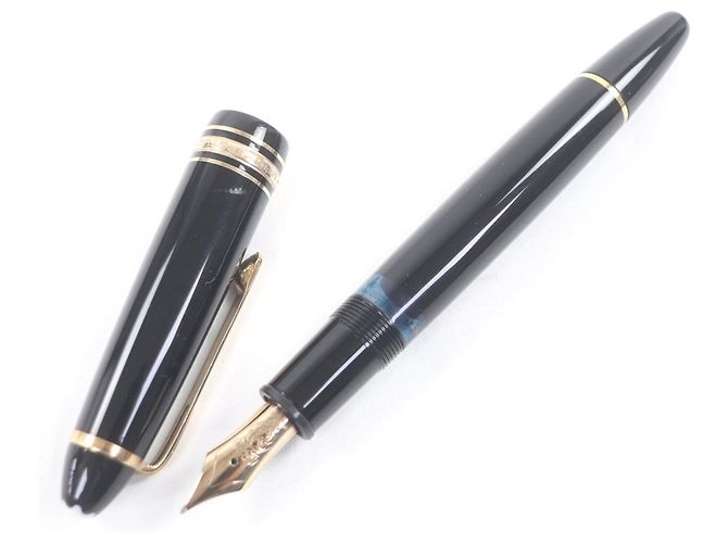Montblanc Meisterstück 14K Füllfederhalter Schwarz - Ansicht 2