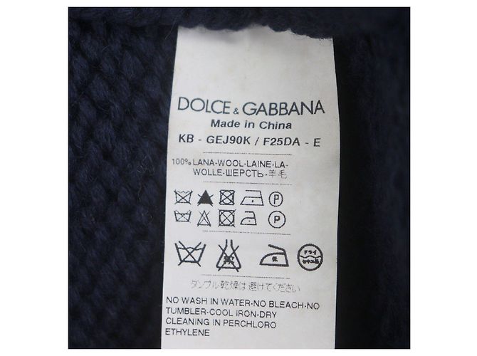 Dolce & Gabbana Blouson de lana Dolce&Gabbana Azul Azul marino - vista 13